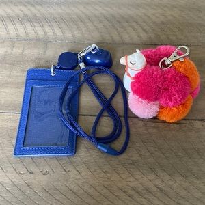 Bath and Body Works ID and sanitizer holder llama